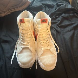 Nike SB mid blazers phantom/white/fir/cosmic grey skate shoes